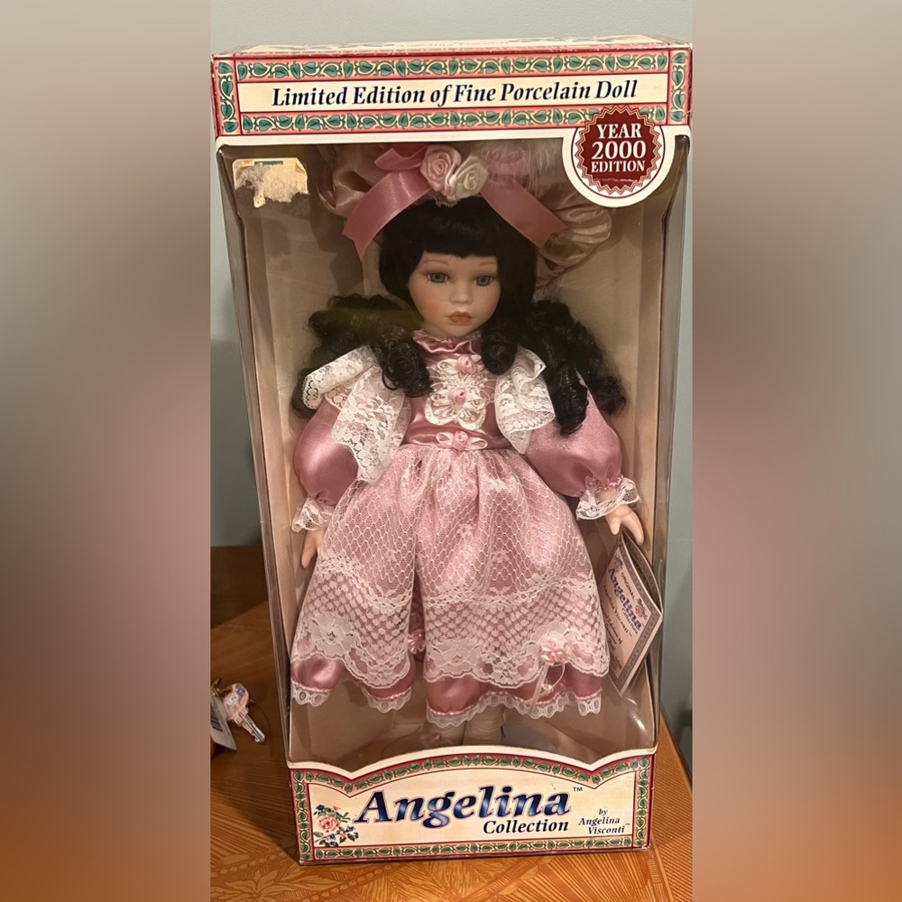 NWT Angelina Collection Limited Edition Porcelain Doll by Angelina Visconti